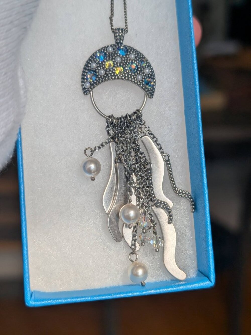 Touchstone Crystal Jellyfish Pendant